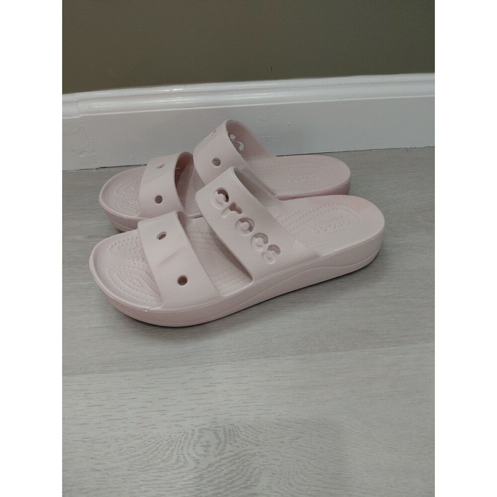 Crocs Slide Platform Sandals Light Pink Women’s Size 7